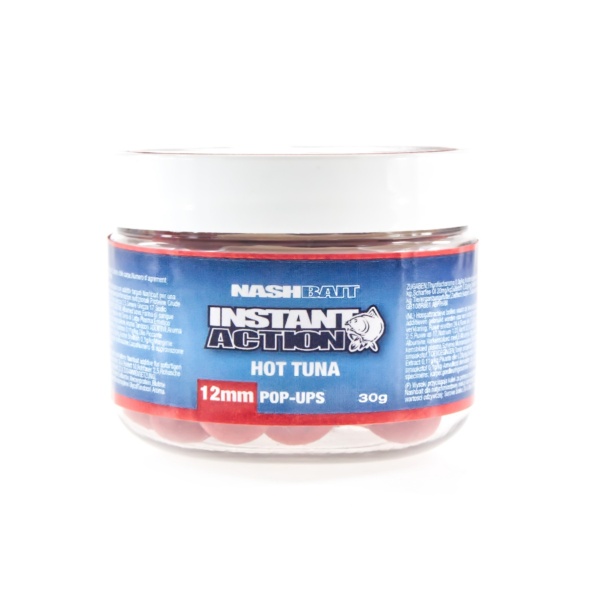 NEW Nash Instant Action Hot Tuna Pop Ups - Pływające Kulki Proteinowe NEW Nash Instant Action Hot Tuna Pop Ups - Pływające Kulki Proteinowe