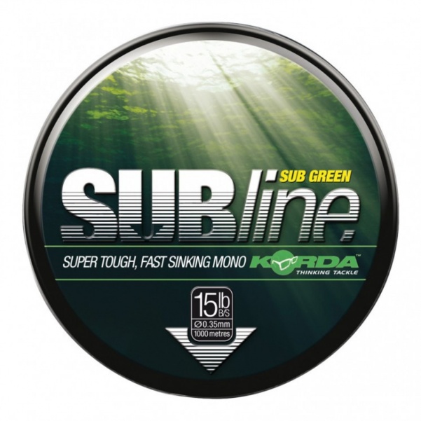 Korda Sub-Line Ultra Touch 1000m wytrzymałość 0,30/10 lb (4.5kg) zielony