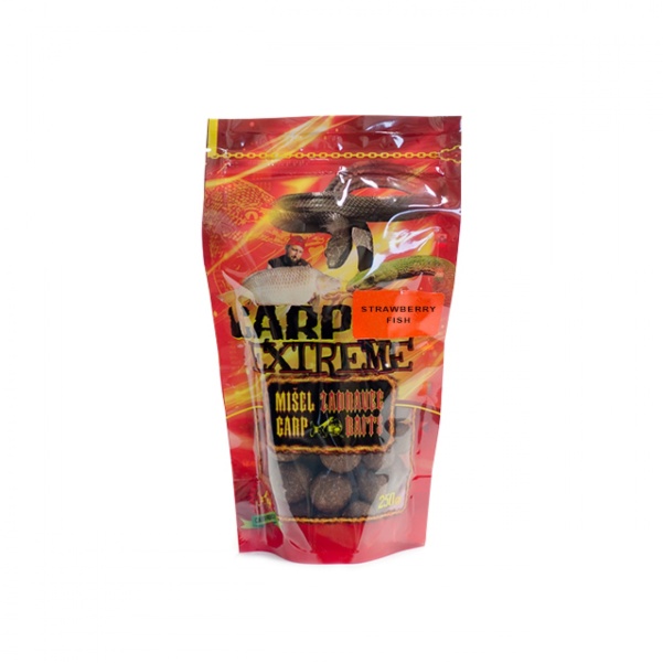 Misel Zadravec Carp Xtreme Strawberry Fish Hook Boilies Misel Zadravec Carp Xtreme Strawberry Fish Hook Boilies
