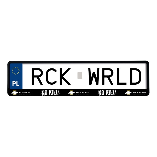 ROCKWORLD Ramka na Rejestrację Samochodową NO KILL