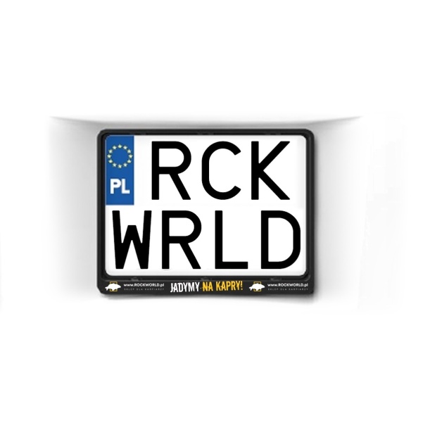 ROCKWORLD Ramka Dwurzędowa na Rejestrację JADYMY NA KAPRY