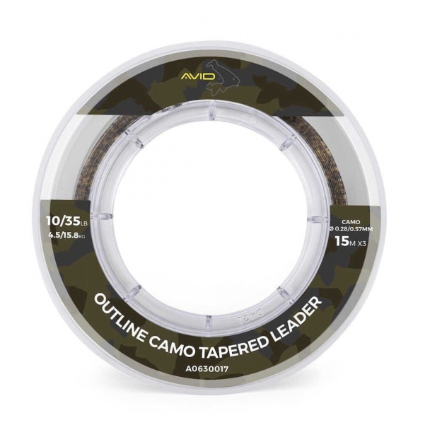Avid Carp Outline Camo Tapered Leaders Avid Carp Outline Camo Tapered Leaders