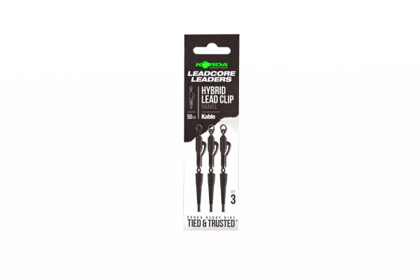 Korda Kable Leadcore Leader Hybrid Lead Clip 50cm Korda Kable Leadcore Leader Hybrid Lead Clip 50cm