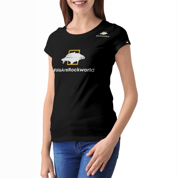 Rockworld T-Shirt WeAreRockworld Damski - Czarny Rockworld T-Shirt WeAreRockworld Damski - Czarny