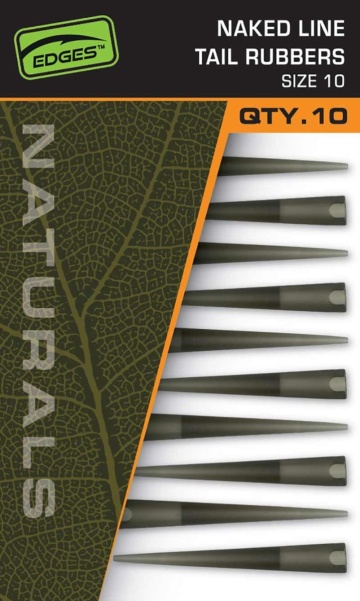 Fox EDGES Naturals Naked Line Lead Clip Tail Rubbers Size 10 Fox EDGES Naturals Naked Line Lead Clip Tail Rubbers Size 10