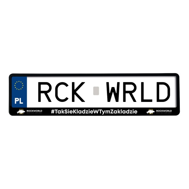 ROCKWORLD Ramka na Rejestrację Samochodową #TakSieKladzieWTymZakladzie ROCKWORLD Ramka na Rejestrację Samochodową #TakSieKladzieWTymZakladzie