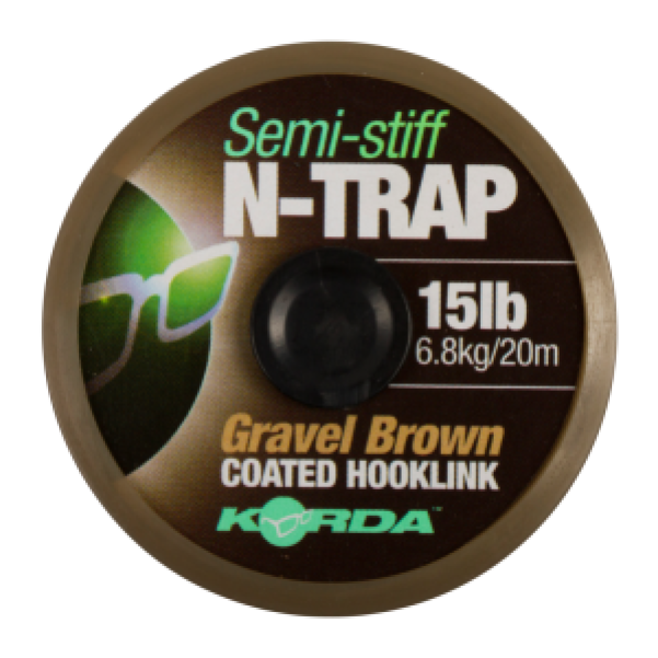 Korda N-Trap Semi Stiff wytrzymałość / kolor 30lb(13.6kg) weedy green
