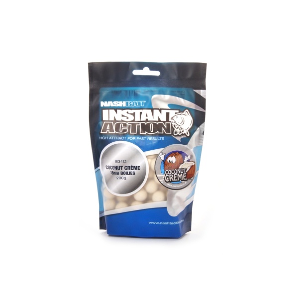 NEW Nash Instant Action Coconut Creme Bottom Bait 200g - Kulki Proteinowe NEW Nash Instant Action Coconut Creme Bottom Bait 200g - Kulki Proteinowe