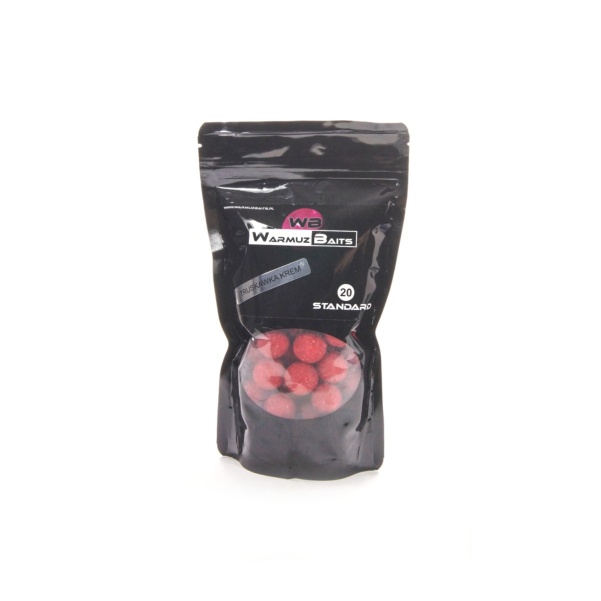 NEW WarmuzBaits Truskawka Krem - Zanętowe Kulki Proteinowe NEW WarmuzBaits Truskawka Krem - Zanętowe Kulki Proteinowe