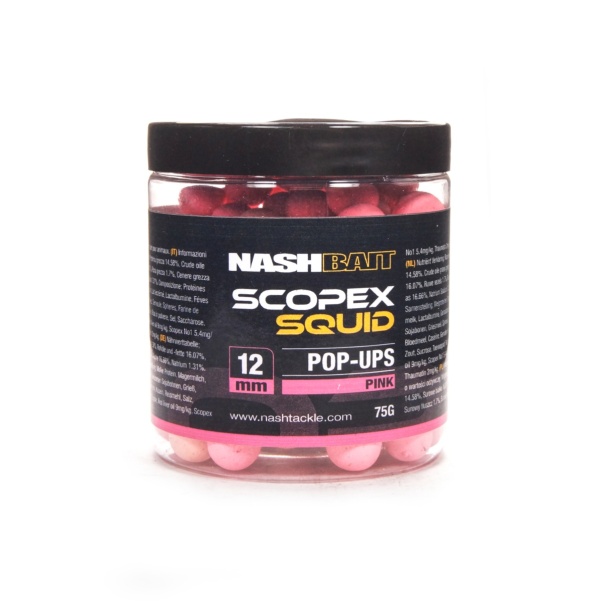 NEW Nash Scopex Squid Pop Ups Pink NEW Nash Scopex Squid Pop Ups Pink