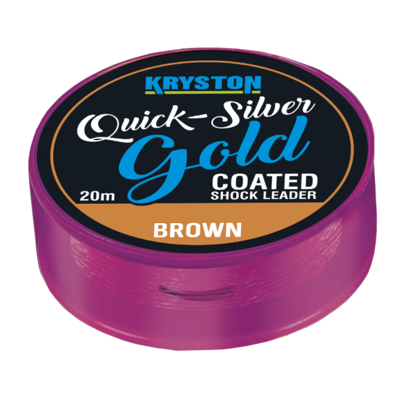 Kryston QUICKSILVER Gold Coated Shockleader/Hooklink Kryston QUICKSILVER Gold Coated Shockleader/Hooklink