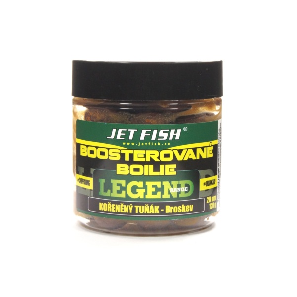 Jetfish Legend Boosted Boilies Spicy Tuna / Peach Jetfish Legend Boosted Boilies Spicy Tuna / Peach