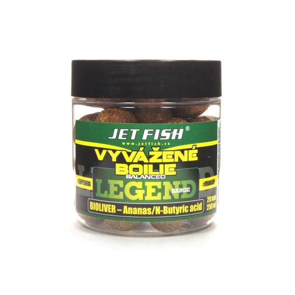 Jetfish Legend Balanced Boilies Bioliver - Pineapple / N-Butyric Acid Jetfish Legend Balanced Boilies Bioliver - Pineapple / N-Butyric Acid