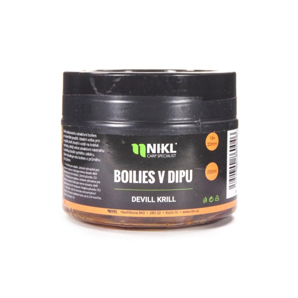 NEW Karel Nikl Boilies In Dip Devil Krill NEW Karel Nikl Boilies In Dip Devil Krill