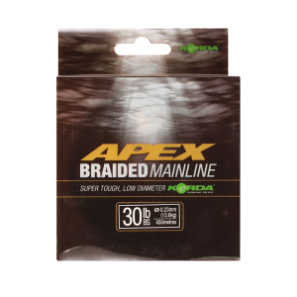 Korda Apex Braid Mainline wytrzymałość 30lb(13,6kg) / 450m