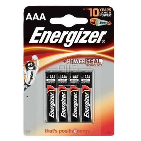 ENERGIZER Powerseal - Bateria AAA Blister - 4 szt. ENERGIZER Powerseal - Bateria AAA Blister - 4 szt.