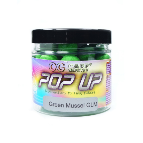 Carp Gravity Fluo Pop Up - Green Mussel GLM Carp Gravity Fluo Pop Up - Green Mussel GLM