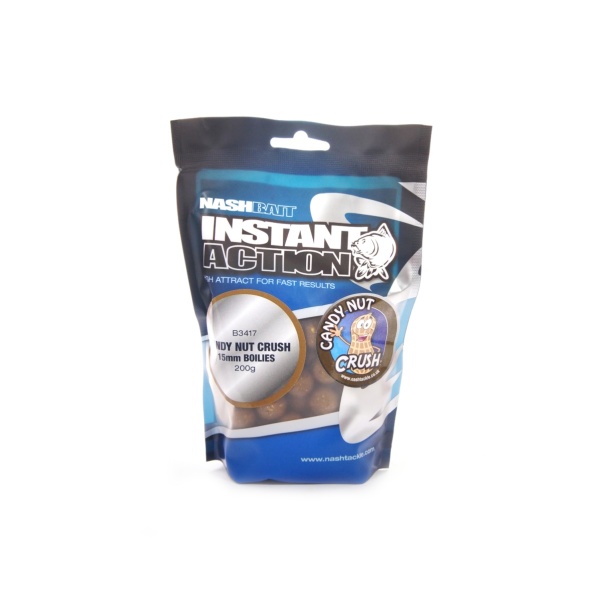 NEW Nash Instant Action Boilies Candy Nut Crush 200g - Kulki Proteinowe NEW Nash Instant Action Boilies Candy Nut Crush 200g - Kulki Proteinowe