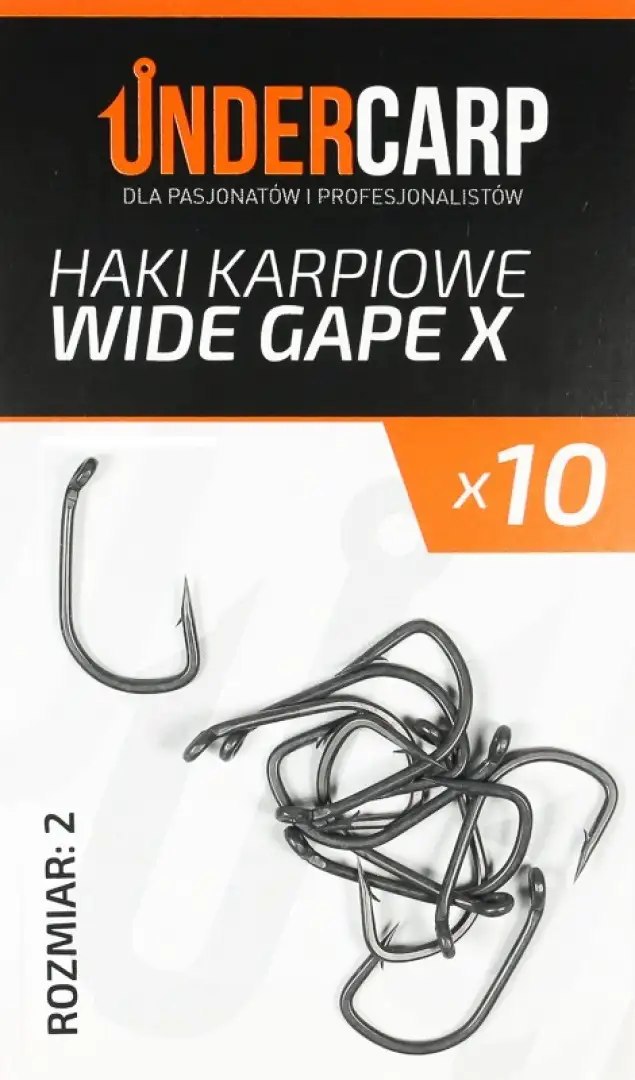 UnderCarp Wide Gape X - Cârlige pentru Crap