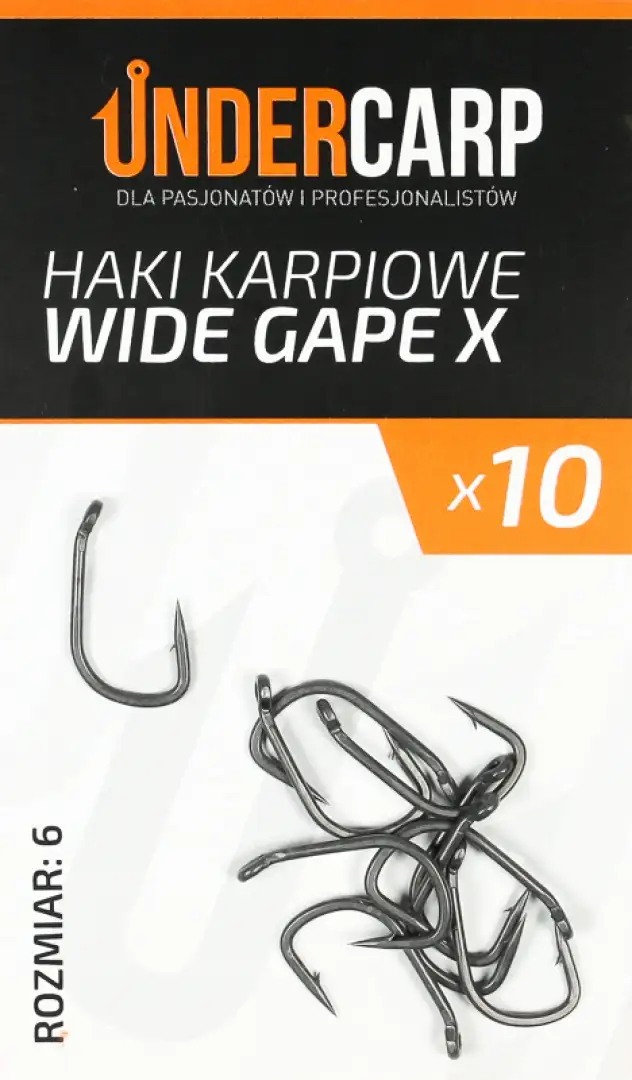 UnderCarp Wide Gape X - Cârlige pentru Crap