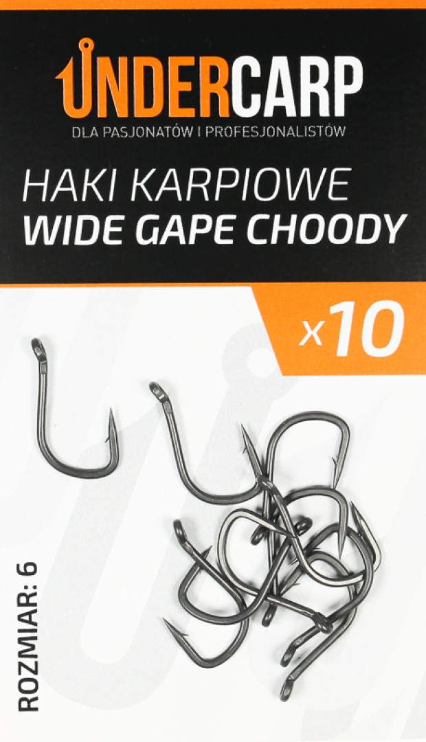 UnderCarp Wide Gape Choddy - Karpių Kabliai