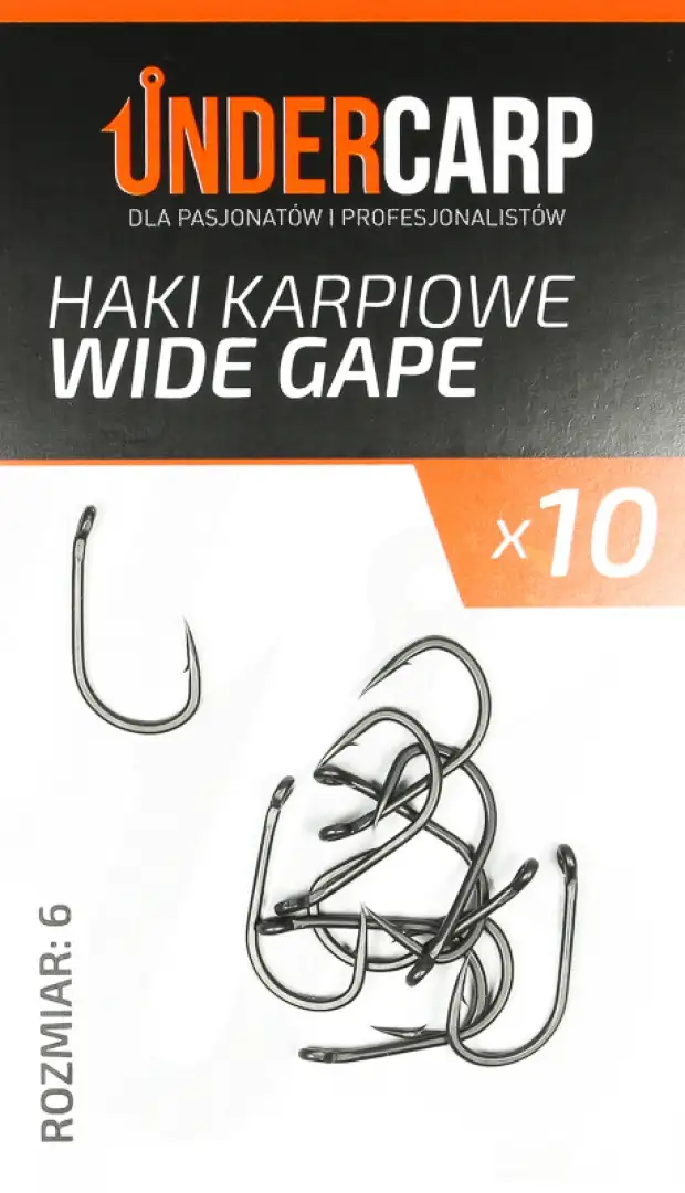UnderCarp Wide Gape - Cârlige pentru Crap