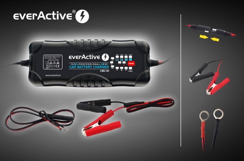 EverActive CBC-10 - Caricabatterie Processore 12V/24V