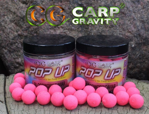 Carp Gravity Fluo Pop Up - Bloodworm Caviar