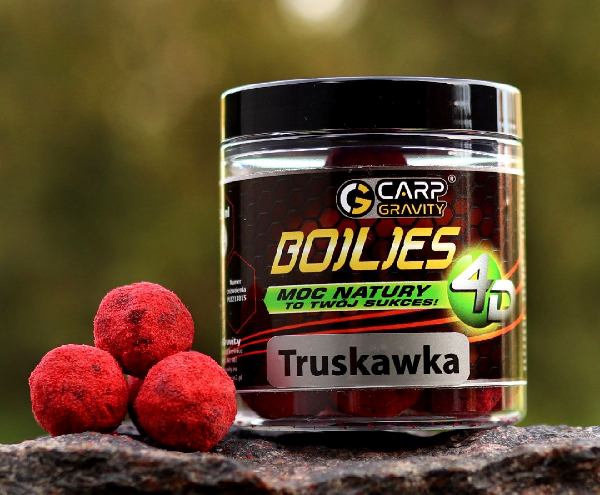 Carp Gravity 4D Boilies - Truskawka