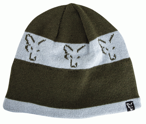 Fox Green and Silver Beanie