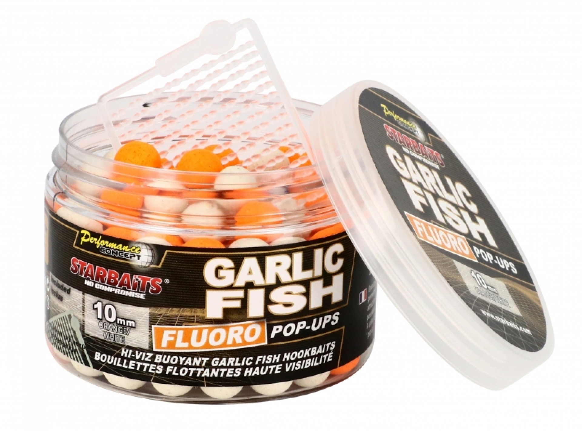 Starbaits Performance FLUO Pop-Ups - Garlic Fish