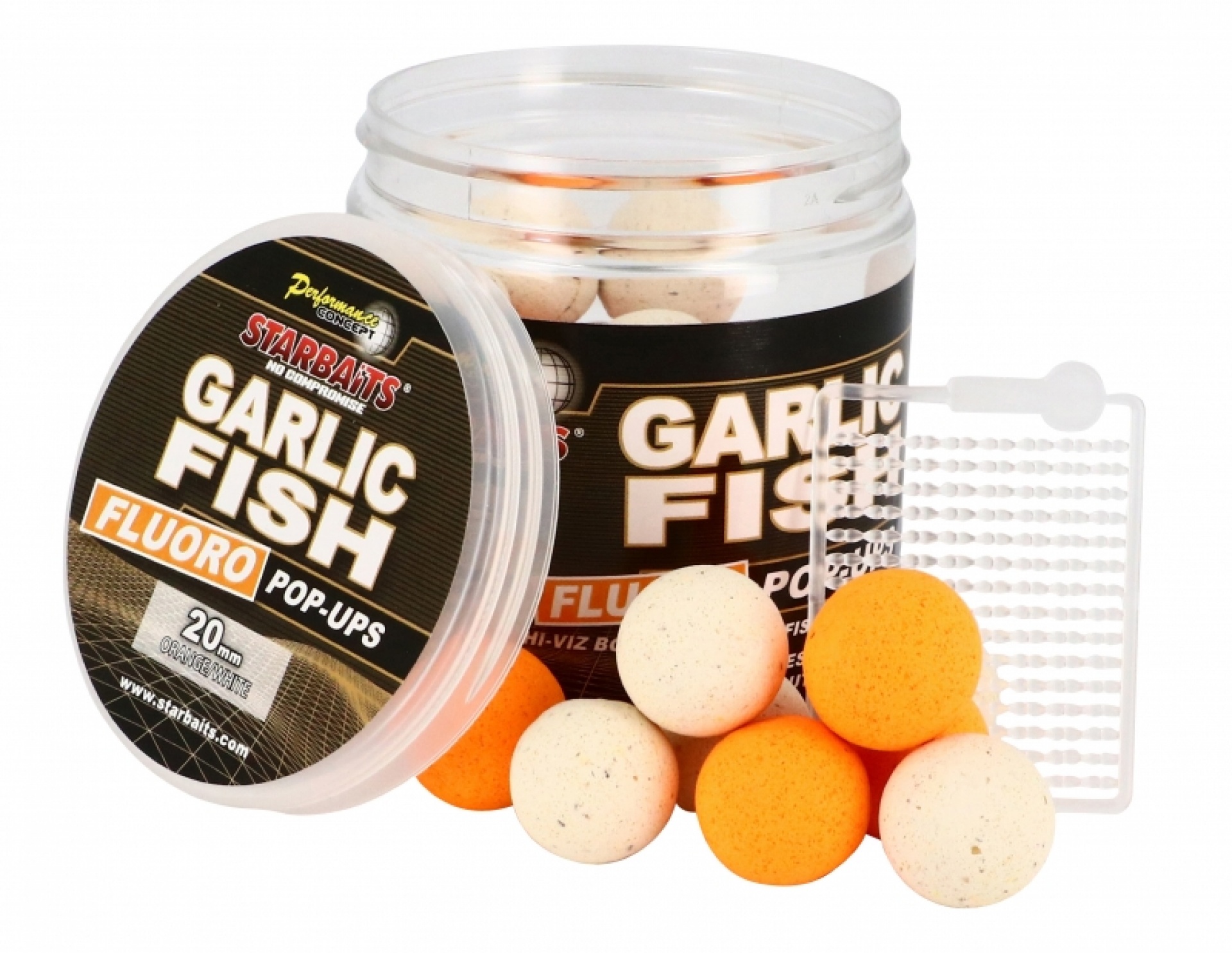 Starbaits Performance FLUO Pop-Ups - Garlic Fish