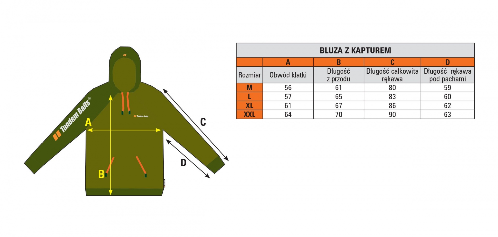 TandemBaits - Bluza z kapturem