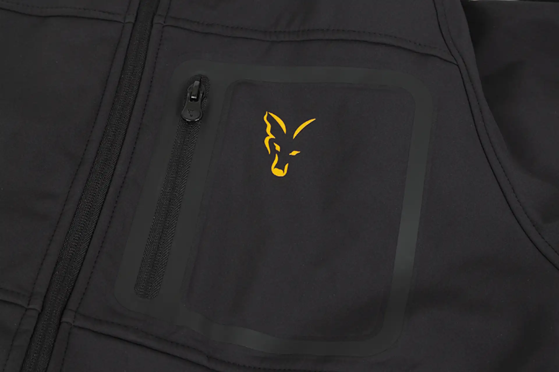 Fox Collection Black Orange Shell Hoody