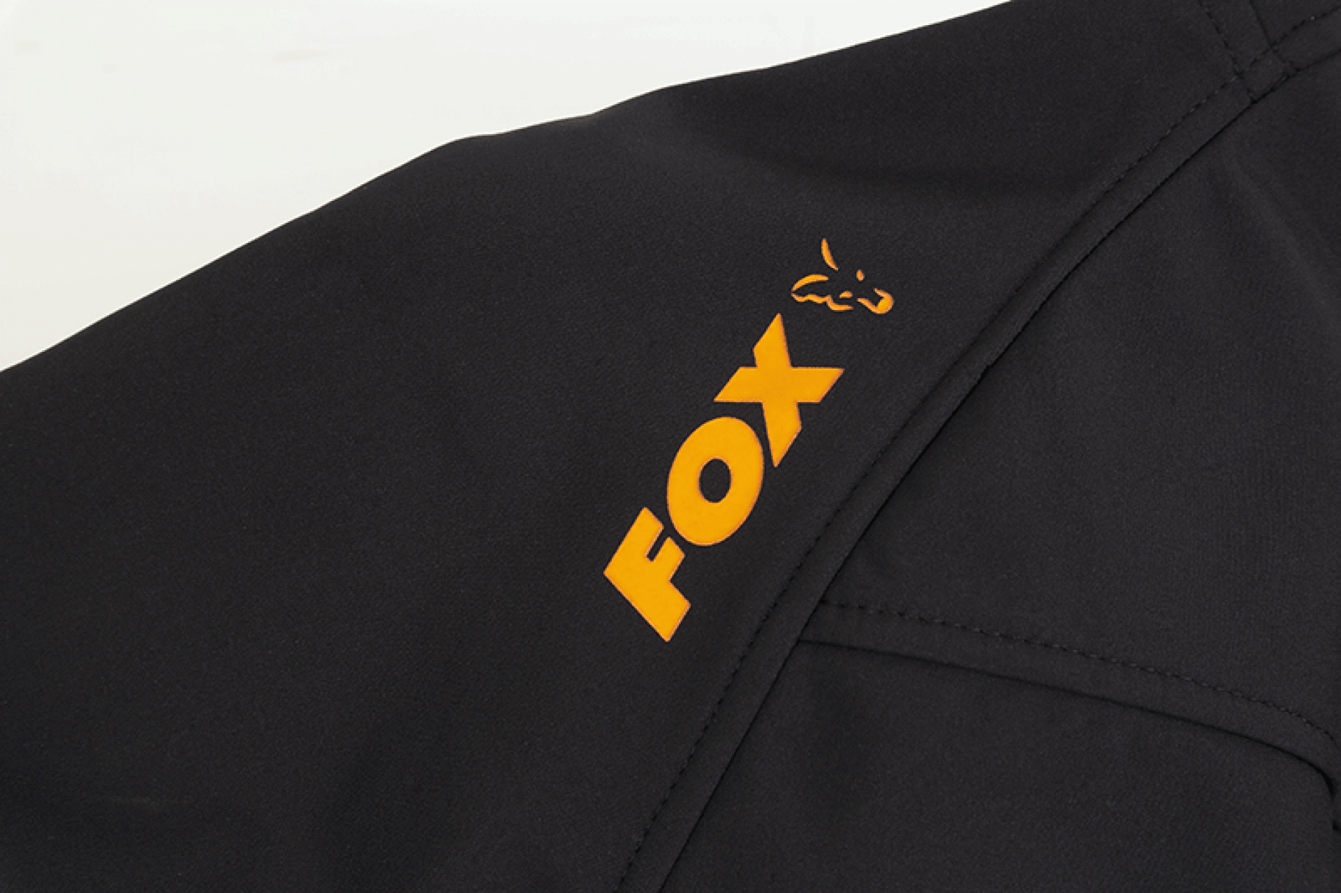 Fox Collection Black Orange Shell Hoody