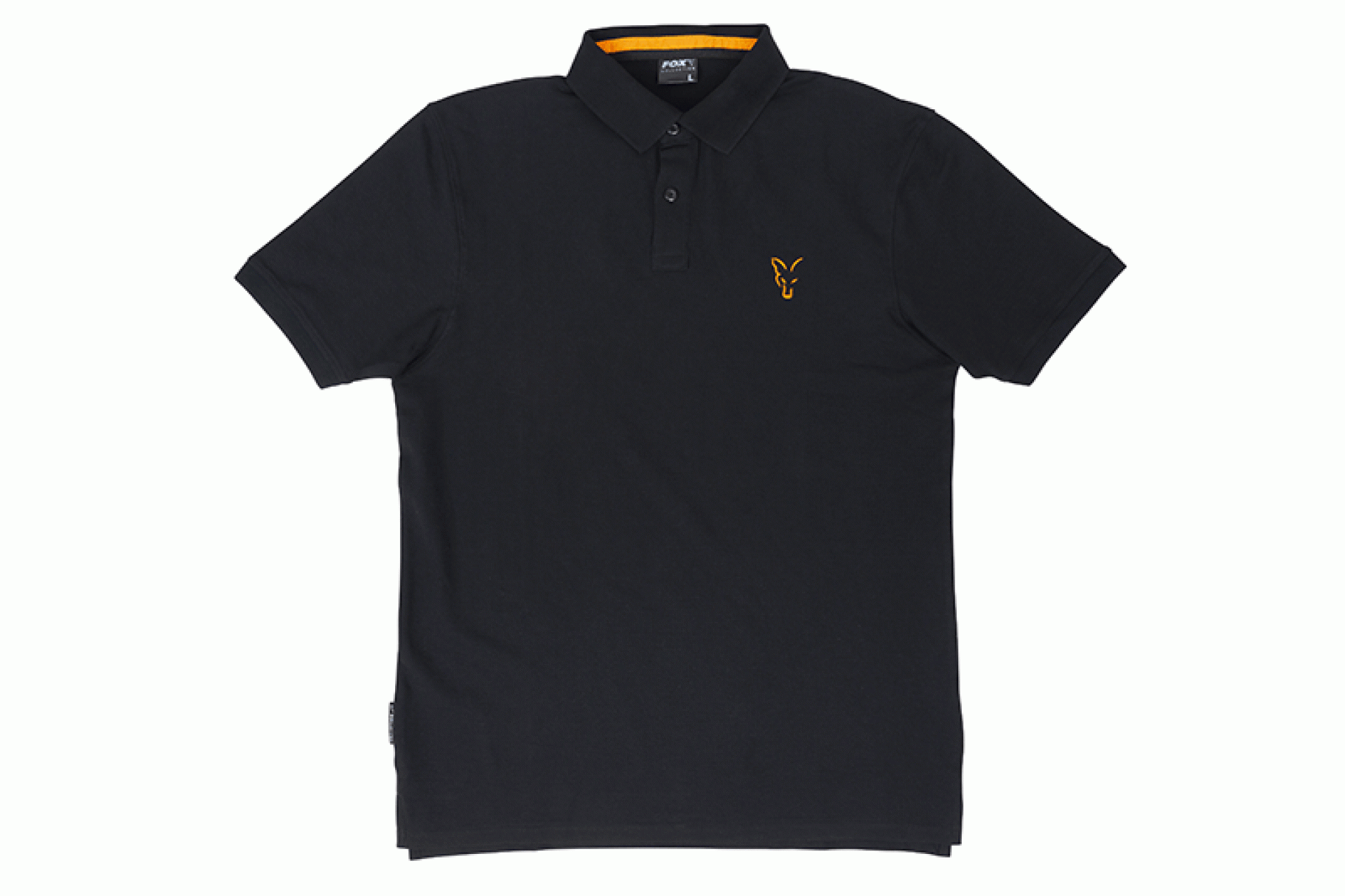 Fox Collection Black Orange Polo Shirt