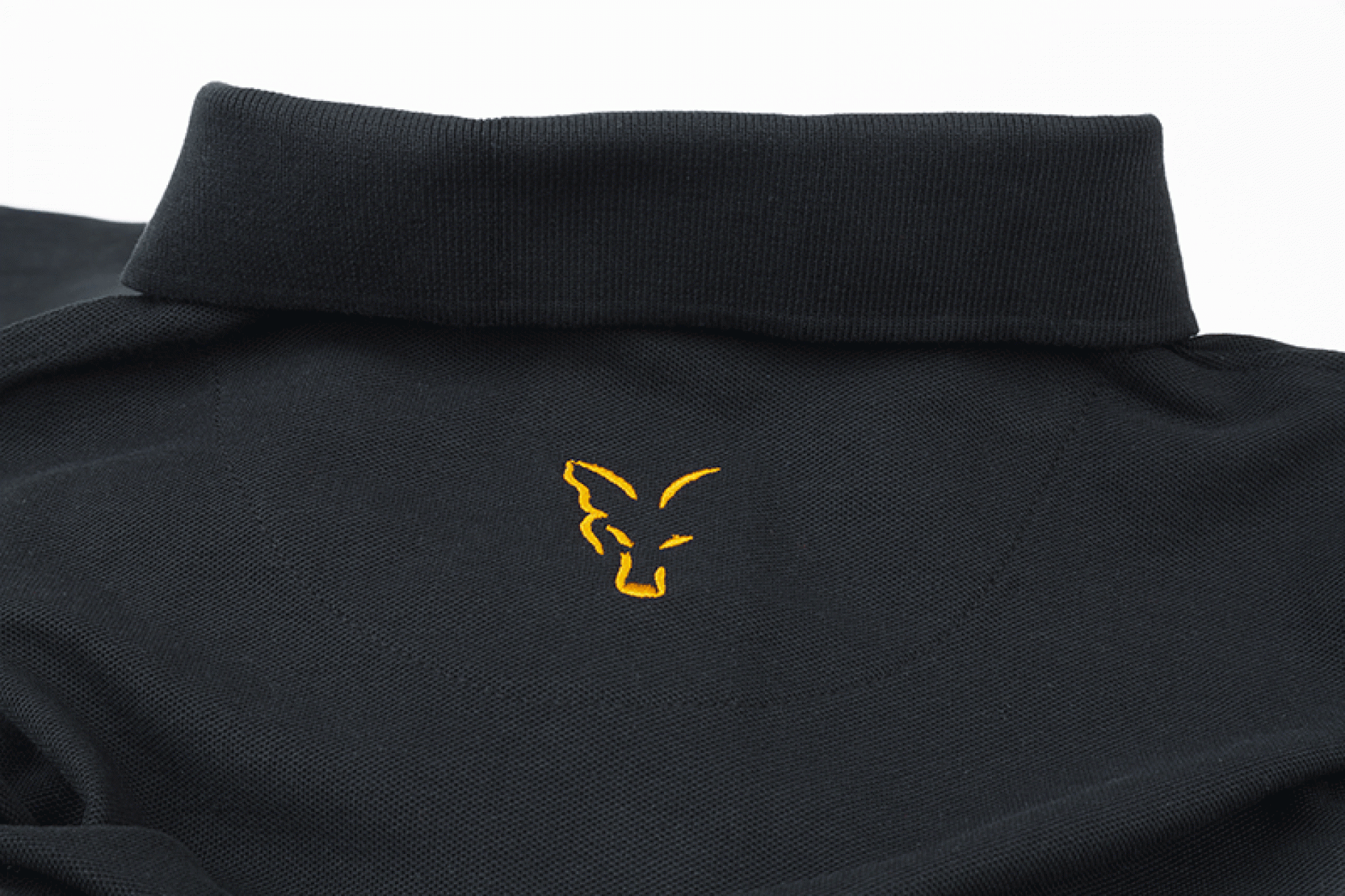 Fox Collection Black Orange Polo Shirt