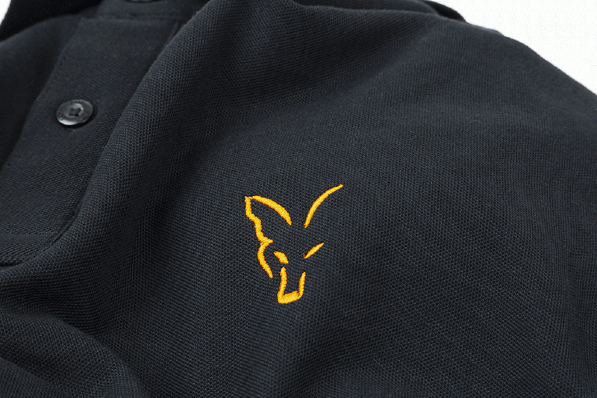 Fox Collection Black Orange Polo Shirt