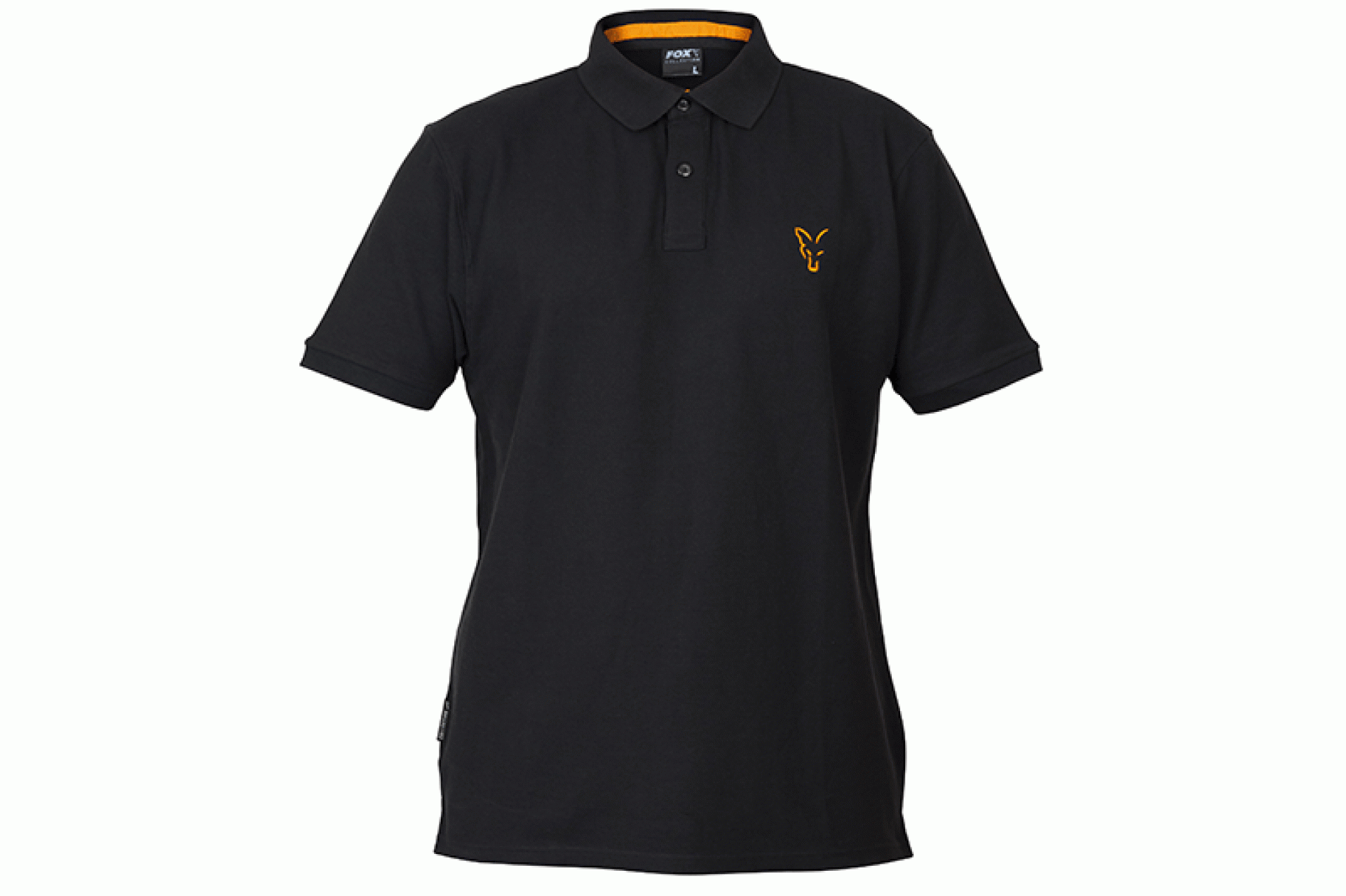 Fox Collection Black Orange Polo Shirt