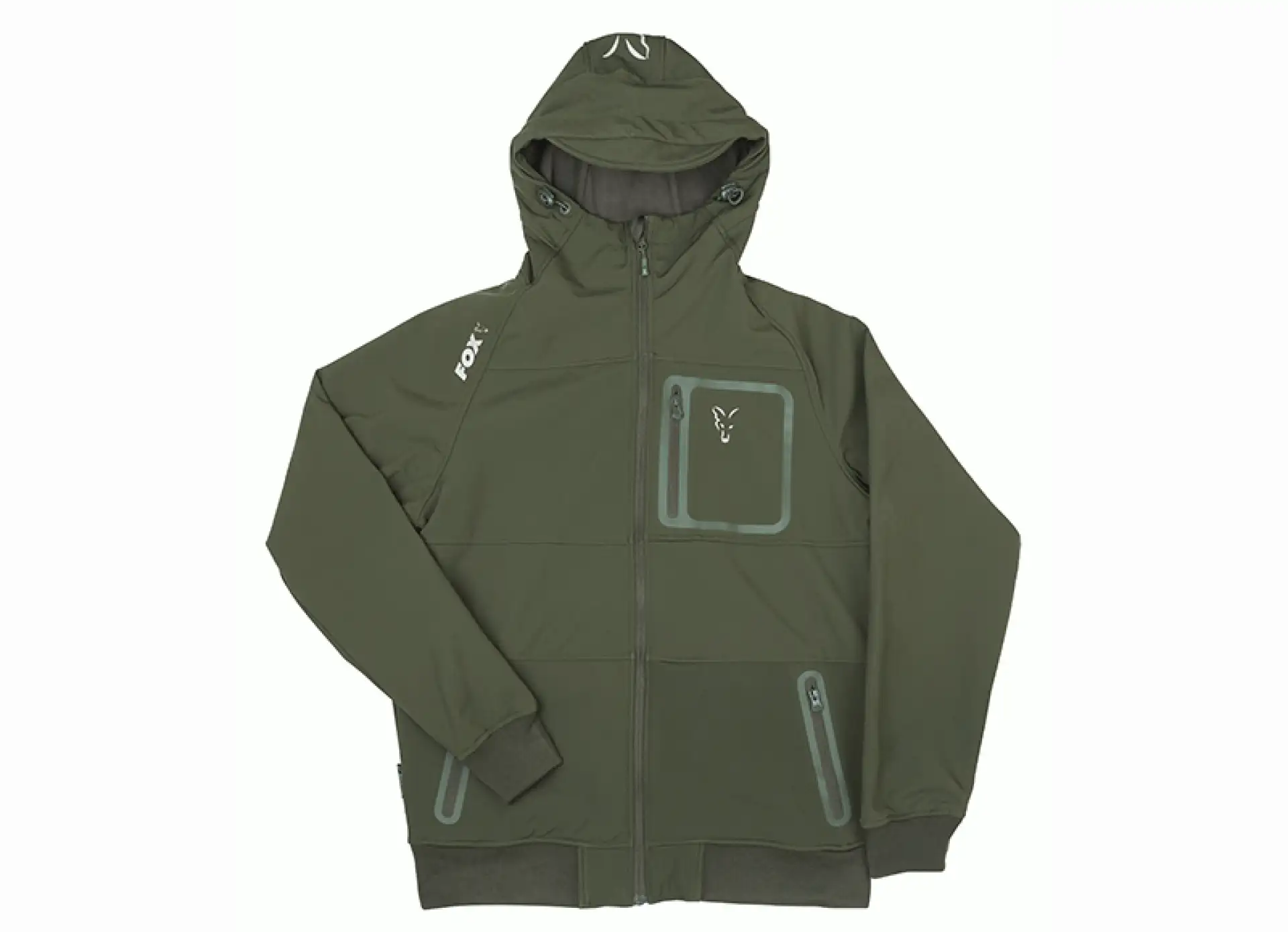 Fox Collection Green Silver Shell Hoody