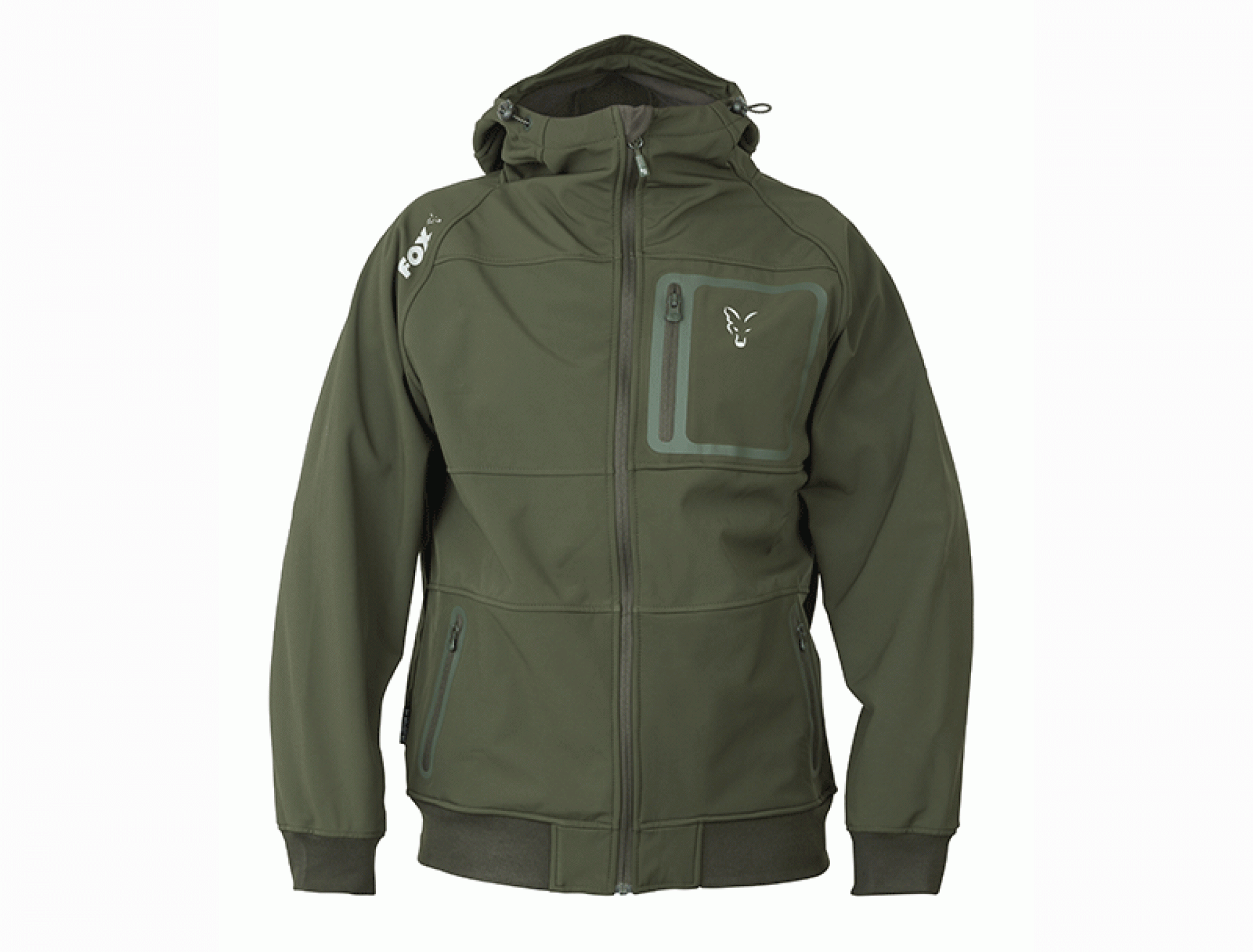 Fox Collection Green Silver Shell Hoody