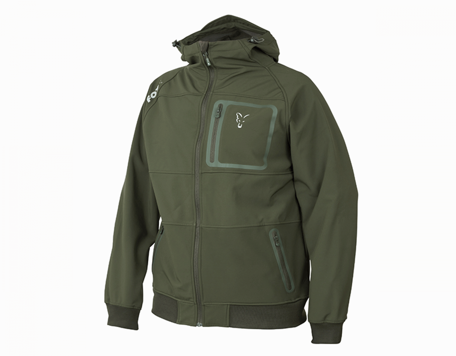 Fox Collection Green Silver Shell Hoody