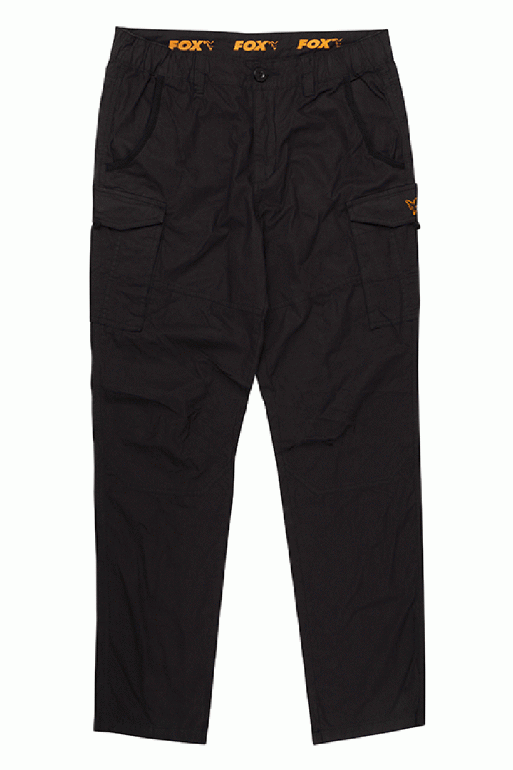 Fox Collection Black Orange Combat Trousers