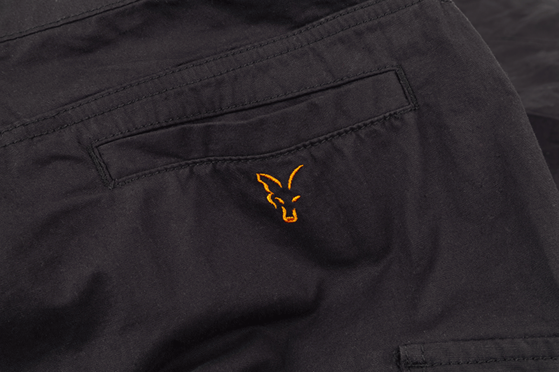 Fox Collection Black Orange Combat Trousers