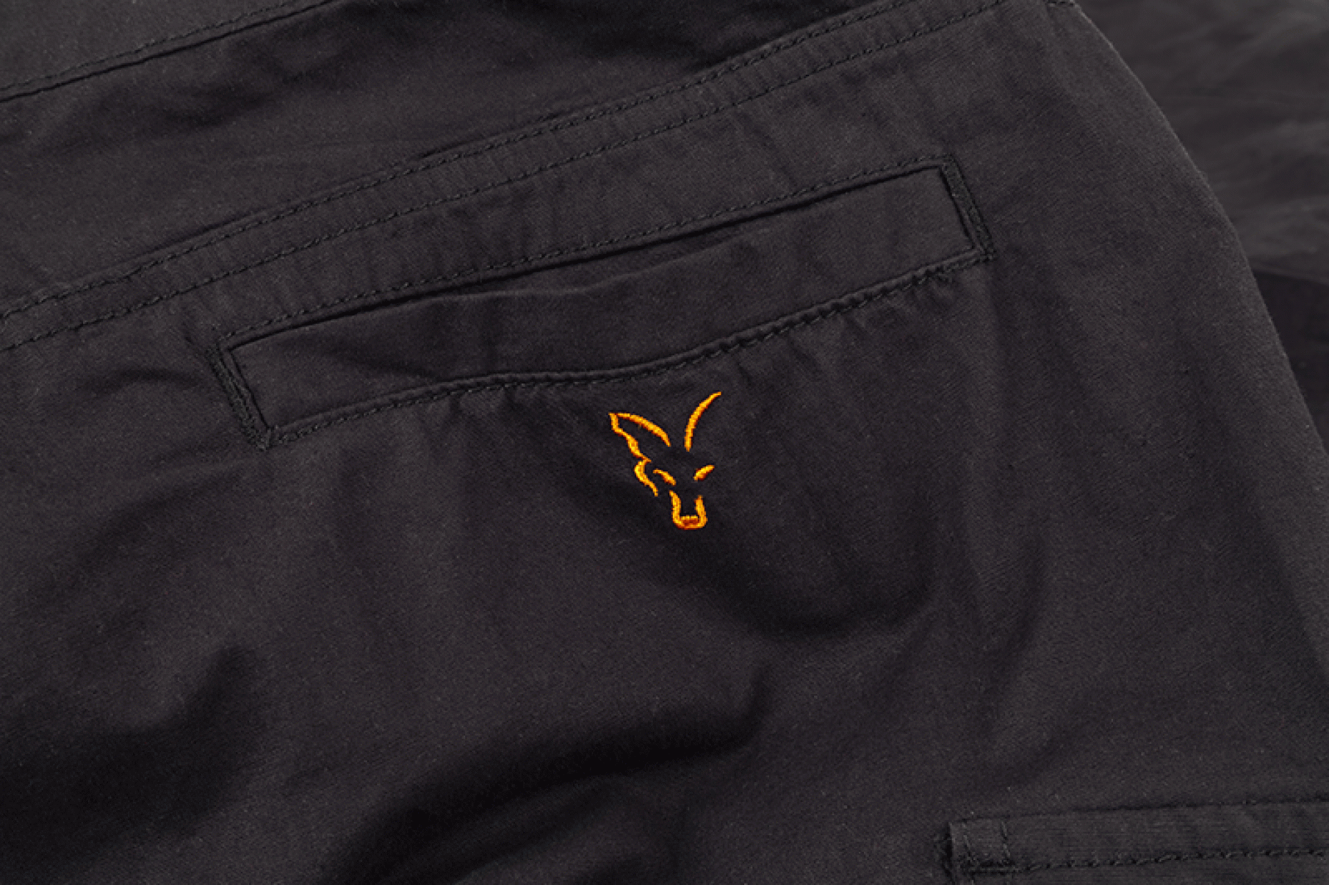 Fox Collection Black Orange Combat Shorts