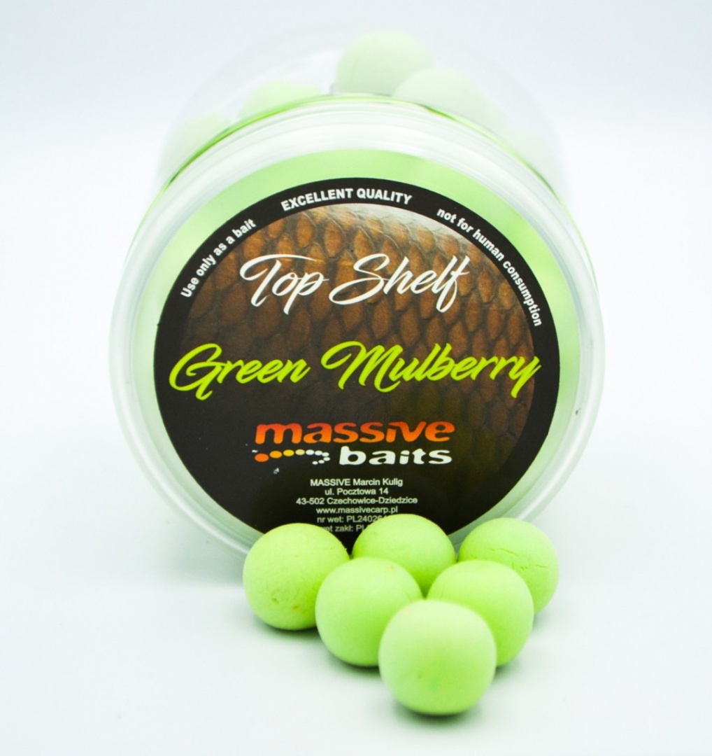 MassiveBaits Custom Pop-Ups - Green Mulberry 