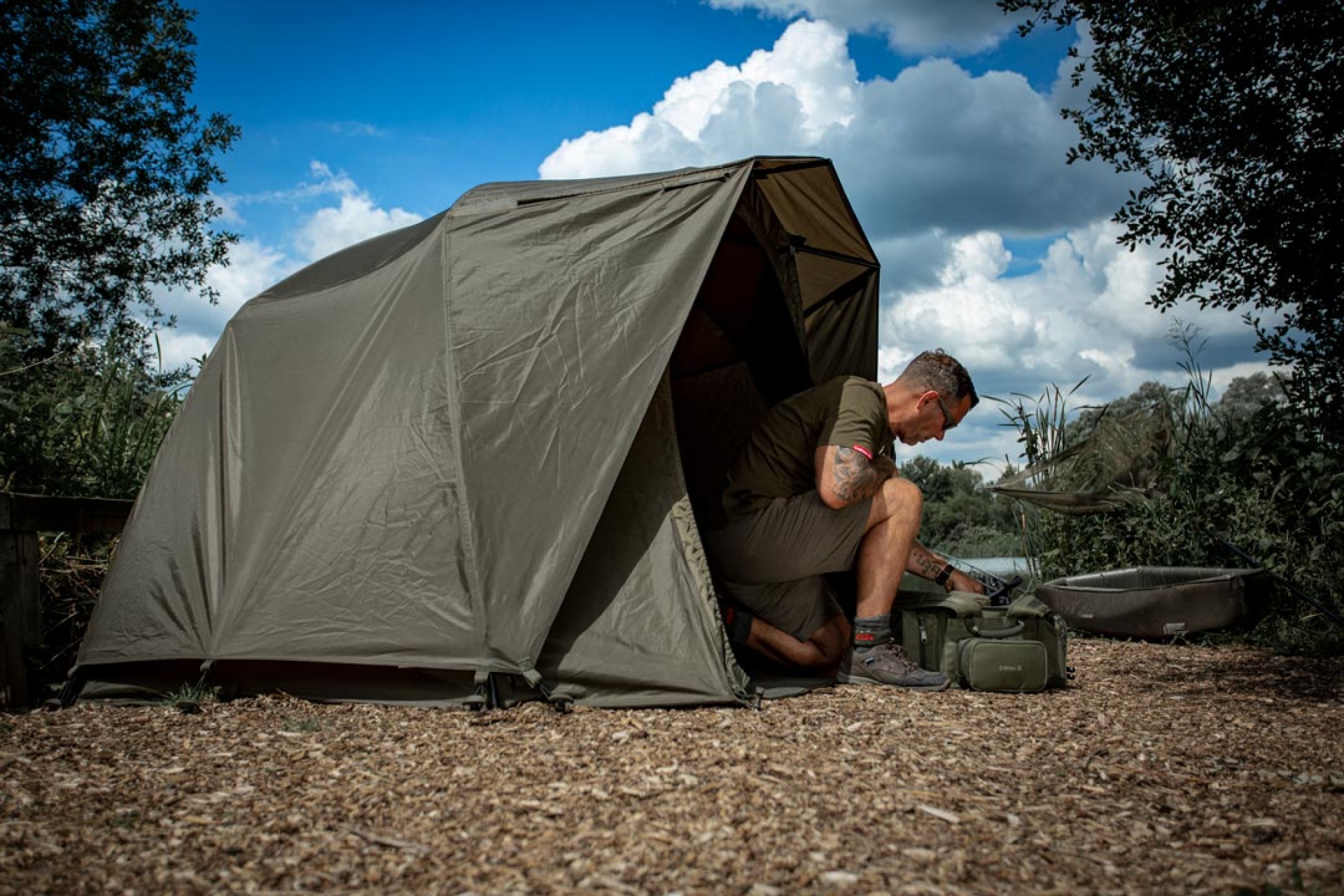 Trakker Tempest Brolly 100T Skull Cap Wrap 