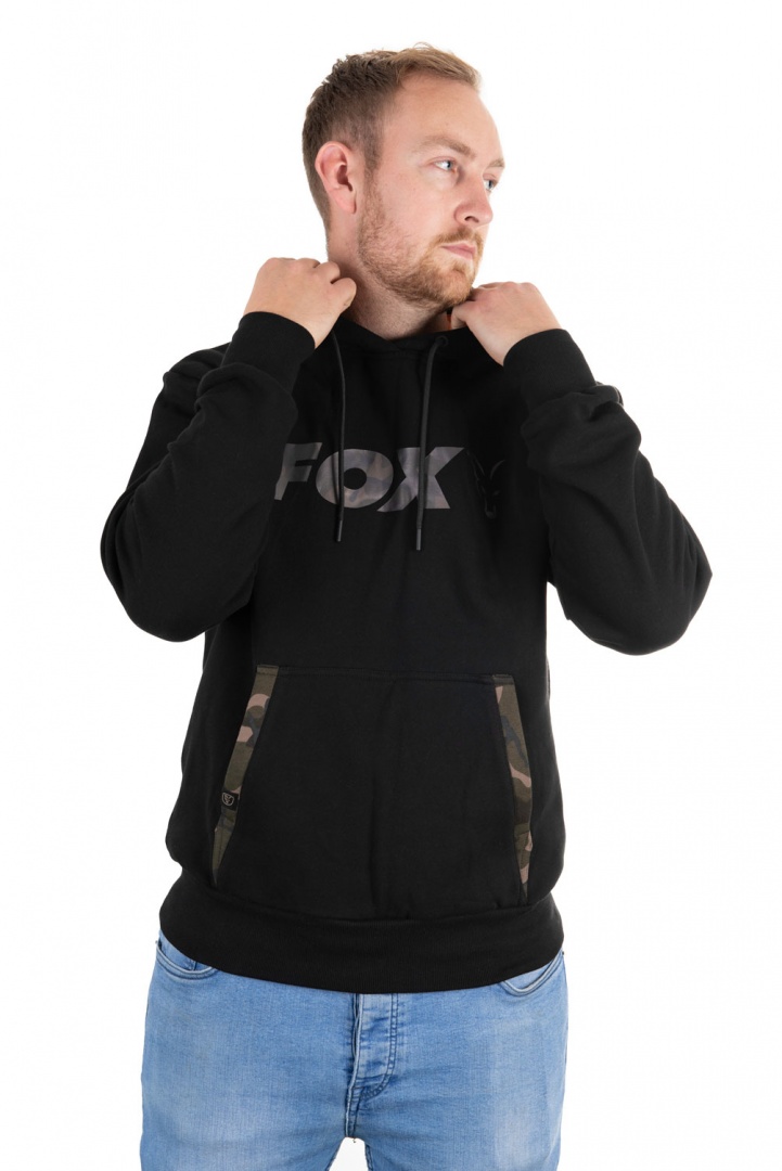 Fox Black / Camo Print Hoody