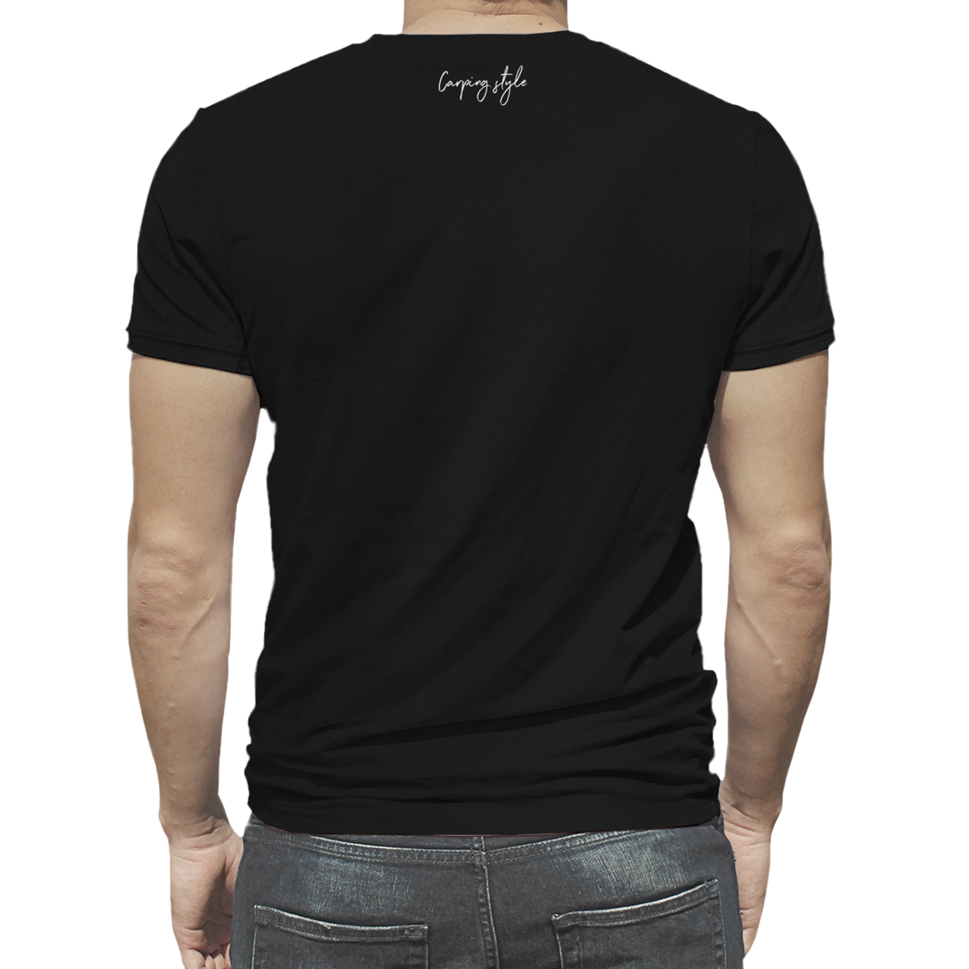Rockworld Carping Style - Men's Black T-Shirt