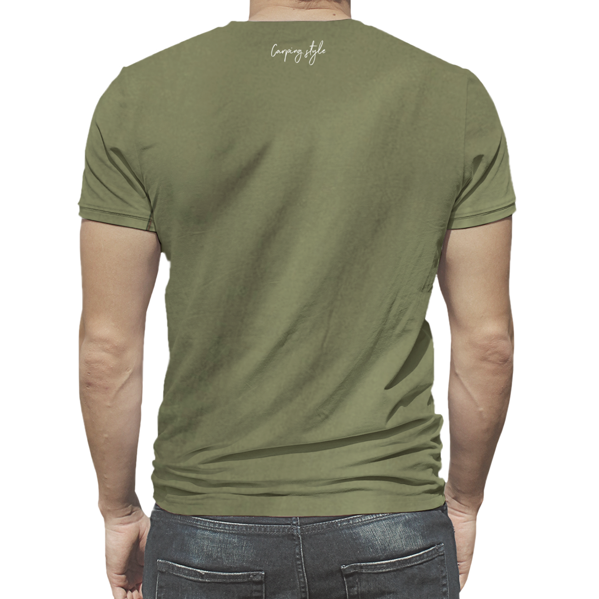 Rockworld Carping Style - Camiseta de hombre en color oliva